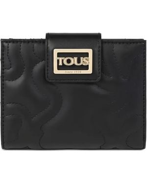 Tous Embossed-Logo Wallet - Black