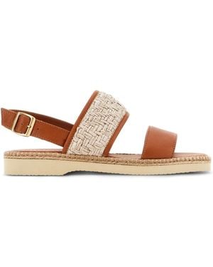 Hogan Flat Sandals - Brown