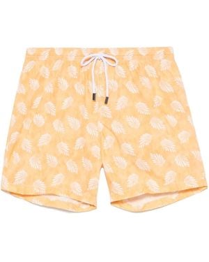 Barba Napoli Badeshorts Mit Grafischem Print - Natur