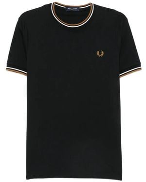 Fred Perry Twin-Tipped T-Shirt - Black
