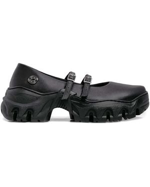 Rombaut Buckle-Fastening Ballet Flats - Black
