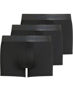 Calvin Klein Drie Boxershorts Met Logoprint - Zwart
