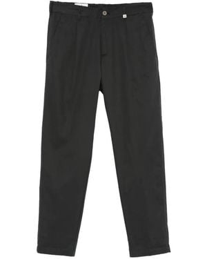 Myths Logo-Detail Trousers - Black