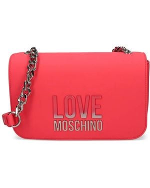Love Moschino ロゴ ショルダーバッグ - レッド