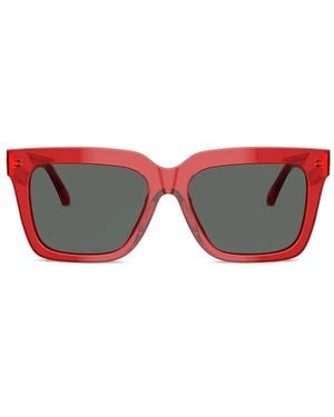 Versace Square-Frame Sunglasses - Red