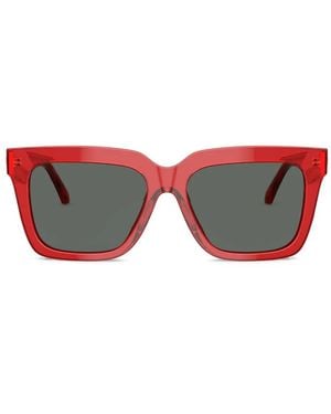 Versace Square-Frame Sunglasses - Red