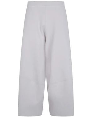 Pierantoniogaspari Seam-Detail Wide-Leg Trousers - White