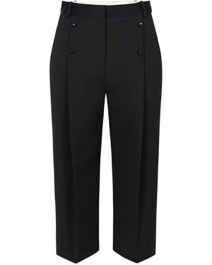 Elisabetta Franchi Bermudas con pinzas - Negro