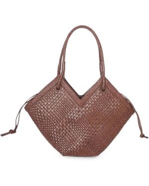 IBELIV Medium Trinity Woven Tote Bag - Brown
