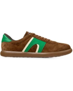 Camper Pelotas Soller Nubuck Leather Sneakers - Green