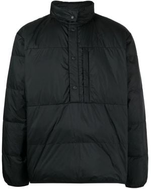 Goldwin Gefütterte Mid Down Jacke Mit Stehkragen - Schwarz