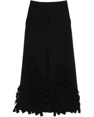 A.W.A.K.E. MODE Rectangle-Detail Trousers - Black