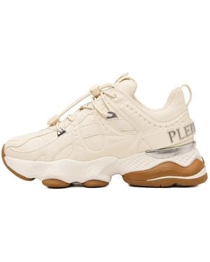 Philipp Plein Runner Beast X-01 Paneled Sneakers - White