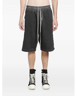 Rick Owens Bermudas Pusher Con Cordones - Negro