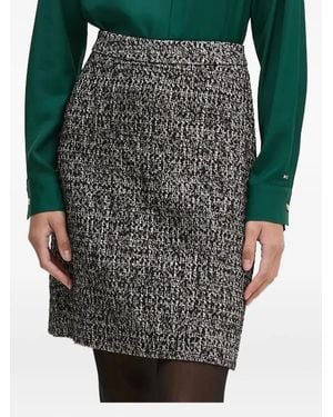 Joop! Jupe Mi-Longue Volantée En Tweed - Noir