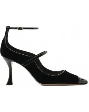 Alexandre Birman Tita Wave Pumps Met Lakleren Afwerking - Zwart