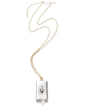 Beatriz Palacios Matchbox Necklace - White
