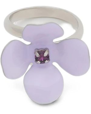 Marni Enamel Daisy Ring - White