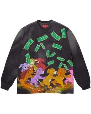Supreme All Dogs Go To Heaven T-Shirt - Grey