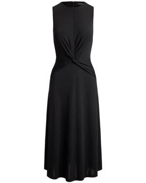 Ralph Lauren Robe Évasée À Détail Torsadé - Black