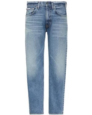 Calvin Klein Faded-Effect Jeans - Blue