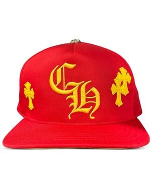 Chrome Hearts Cross-Patch Cap - Red
