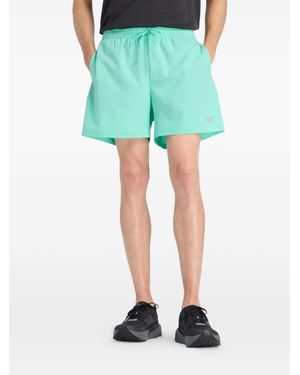 New Balance Drawstring-Fastening Shorts - Green
