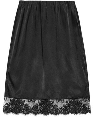 OperaSPORT Lucia Midi A-Line Skirt - Black