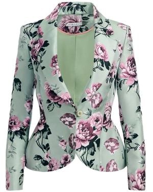 Alice + Olivia Sakko Mit Blumen-Print - Grün