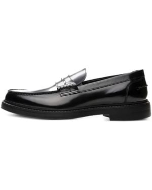 Poche Paris Leather Loafers - Black