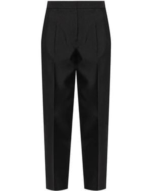 Jil Sander Creased Straight-Leg Trousers - Black