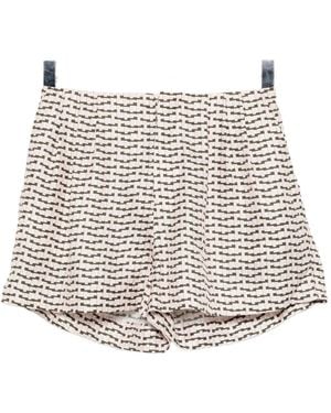 Dice Kayek Geometric Shorts - Natural
