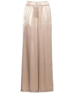 Peserico Elasticated Palazzo Pants - Natural