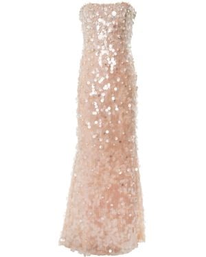 Carolina Herrera ストラップレス ドレス - ナチュラル
