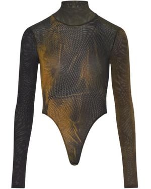 Jean Paul Gaultier オープンバック ボディスーツ - グレー