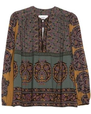 Ba&sh Floral-Print Blouse - Brown