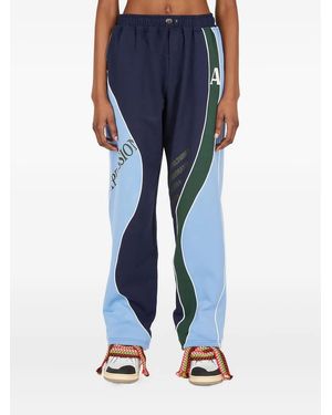 Ahluwalia Femi panelled wave track pants - Azul