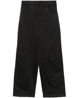 Cordera Satin Straight-Leg Pants - Black
