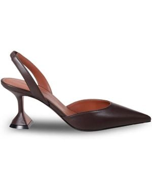 AMINA MUADDI 70Mm Holli Slingback Court Shoes - Brown