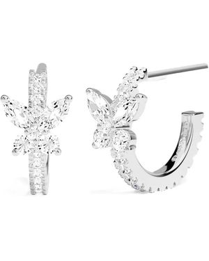 Apm Monaco Mini Butterfly Earrings - White
