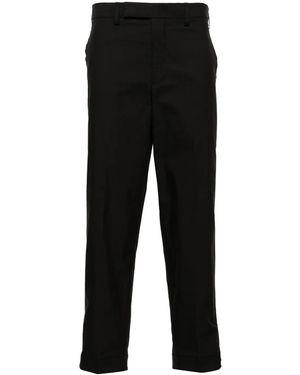 Neil Barrett Adjustable-Hem Tapered-Leg Chinos - Black