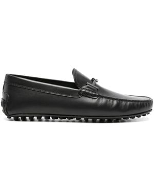 Tod's City Gommino Leather Loafers - Black