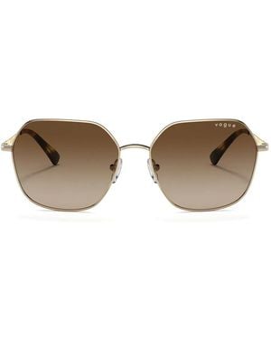 Vogue Eyewear Geometric-Frame Sunglasses - Brown