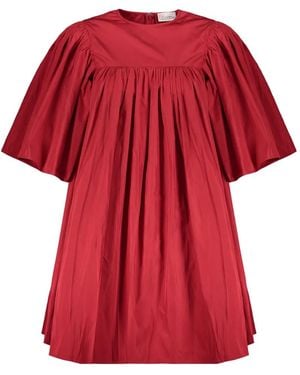 RED Valentino Pleated-Design Dress - Red