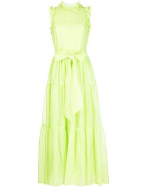 Baruni Ruffle-Trim Belted Maxi Dress - Gelb