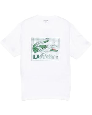 Lacoste Logo-Print T-Shirt - Blue