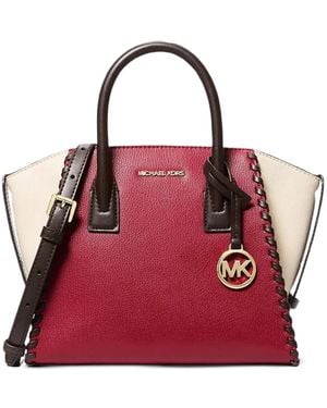 Michael Kors Bolso Satchel De Piel Con Cremallera - Rojo