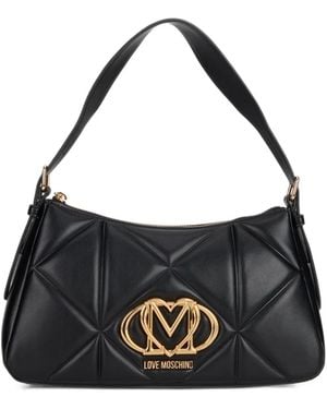 Love Moschino Quilted Shoulder Bag - Black