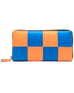 Comme des Garçons Portefeuille Cdg Fluo Squares - Blue