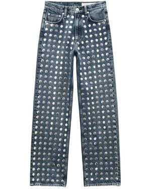 Rag & Bone Vaqueros Shea con detalles - Azul